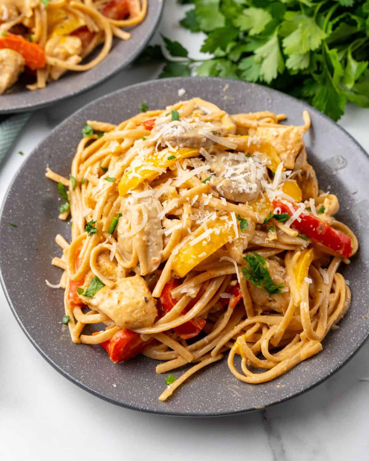 Healthy Cajun Chicken Pasta - Organize Yourself Skinny