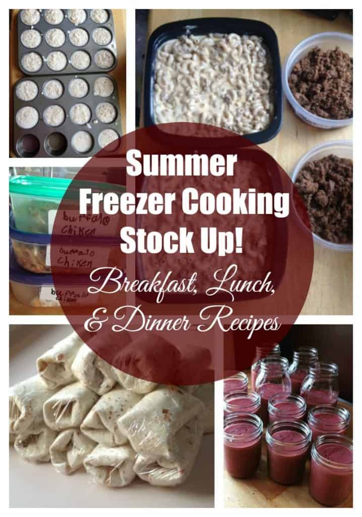 Summer Freezer Cooking Stock Up