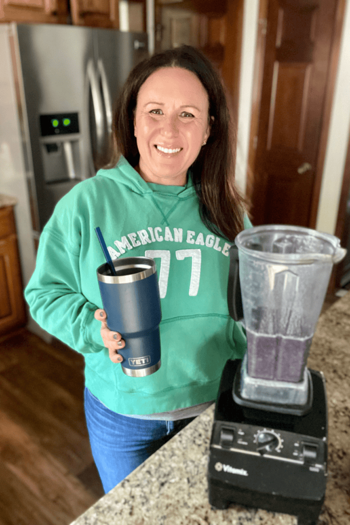 me with my vitamix blender