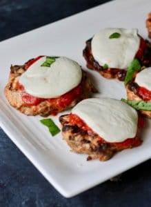 The Best Ever Chicken Parmesan Burgers - Organize Yourself Skinny