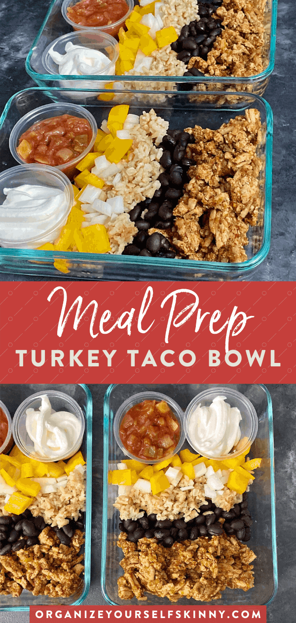 Ground Chicken Taco Bowls - THE MEAL PREP MANUAL