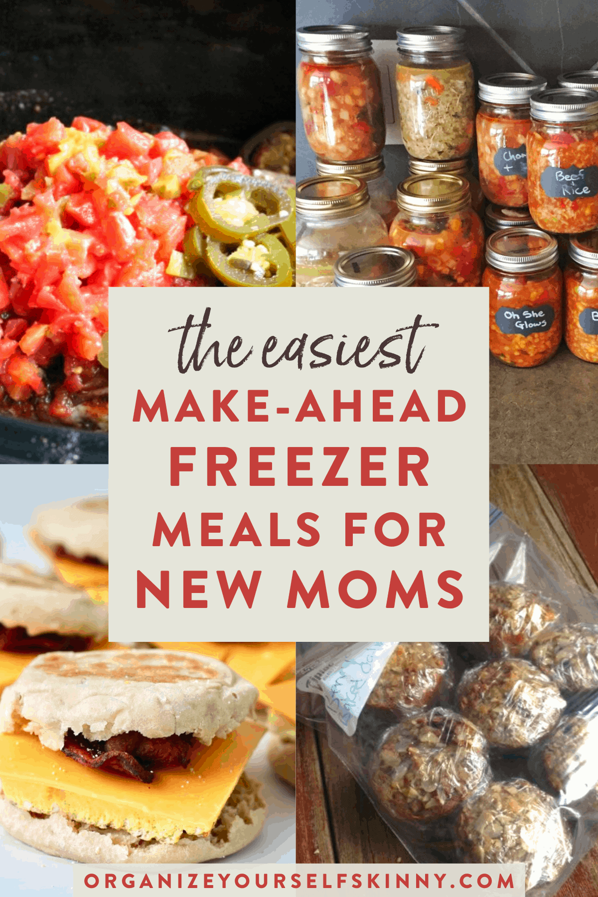 Easy Freezer Meals For New Moms - Organize Yourself Skinny