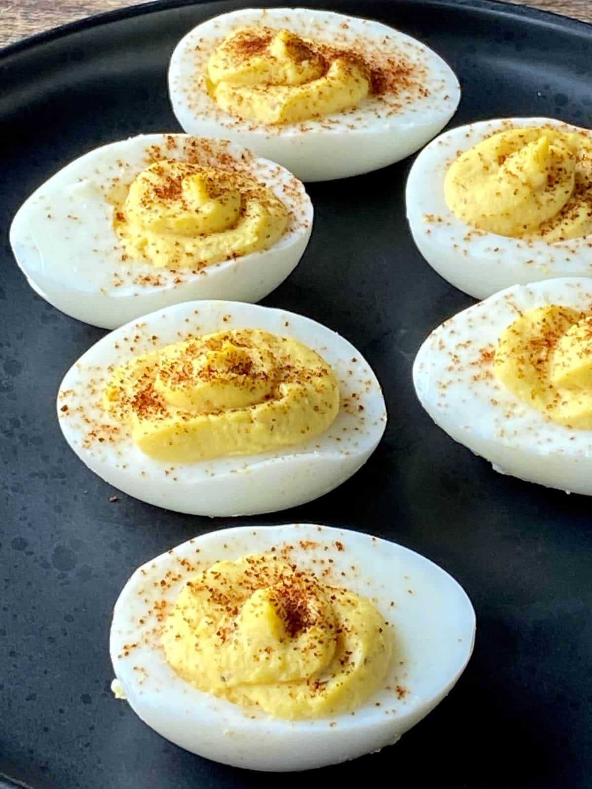 Healthier Deviled Eggs - Eat Yourself Skinny