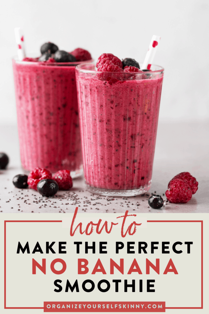 Breakfast Smoothie Recipes Without Banana - Organize Yourself Skinny