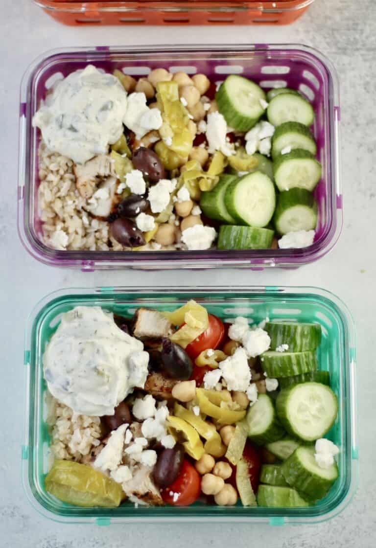 Greek Chicken Bowl - Organize Yourself Skinny