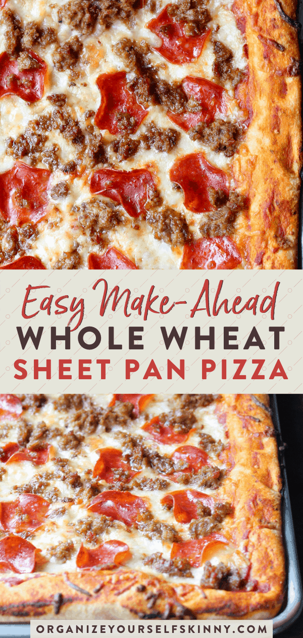 Healthy Sheet Pan Pizza - Organize Yourself Skinny