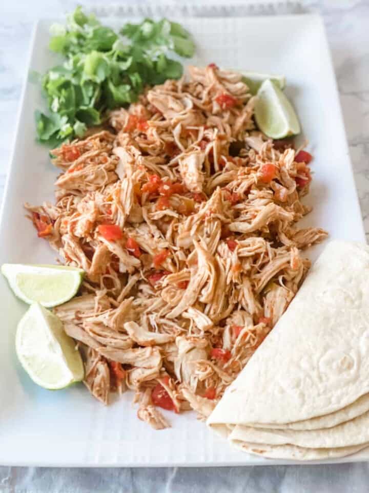 Slow Cooker Salsa Chicken - Organize Yourself Skinny