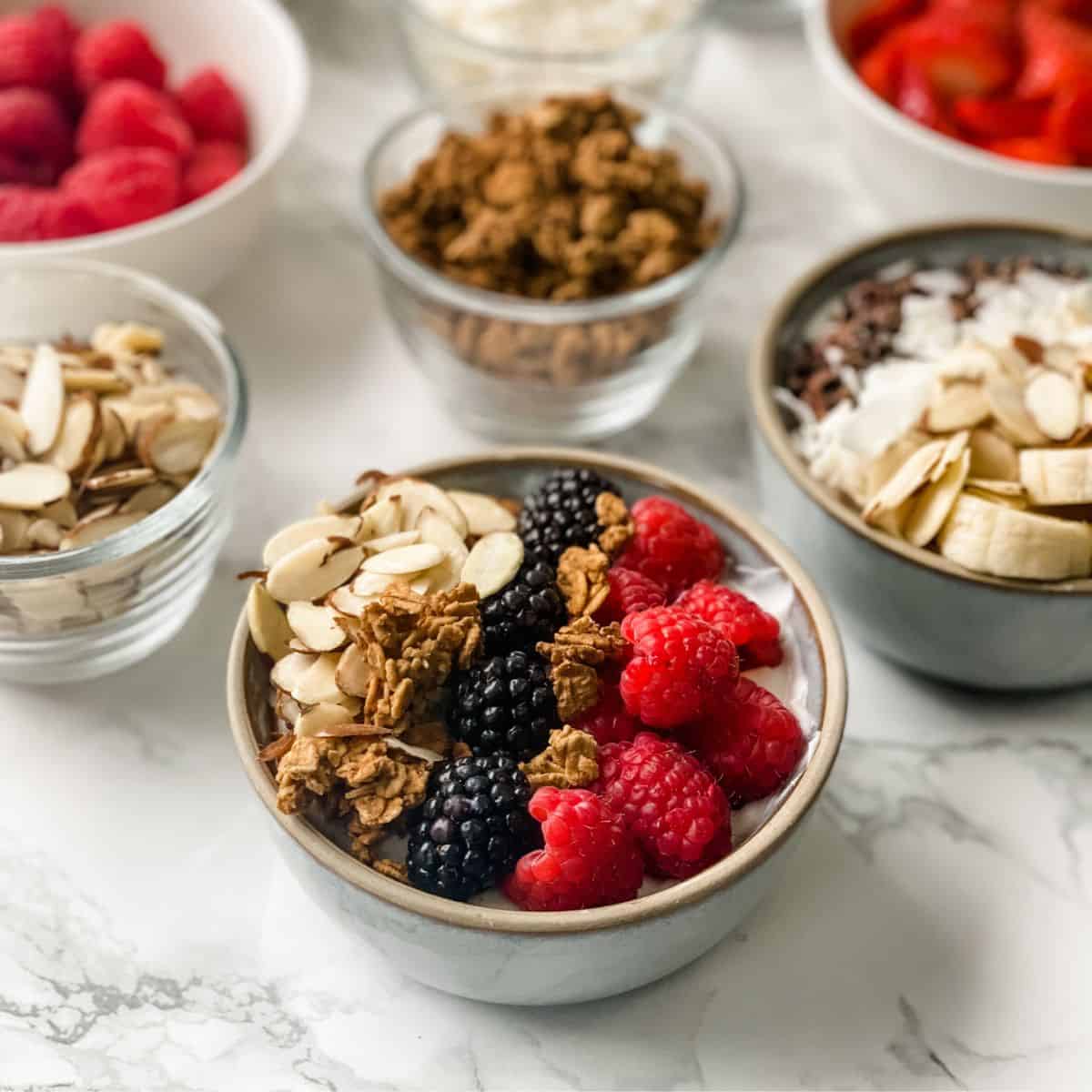 Raspberry Yogurt Cereal Bowl