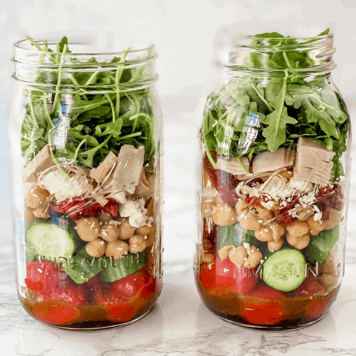 The Ultimate salad In A Jar Recipes - StoneGable