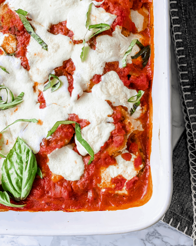 Baked Eggplant Parmesan - Organize Yourself Skinny