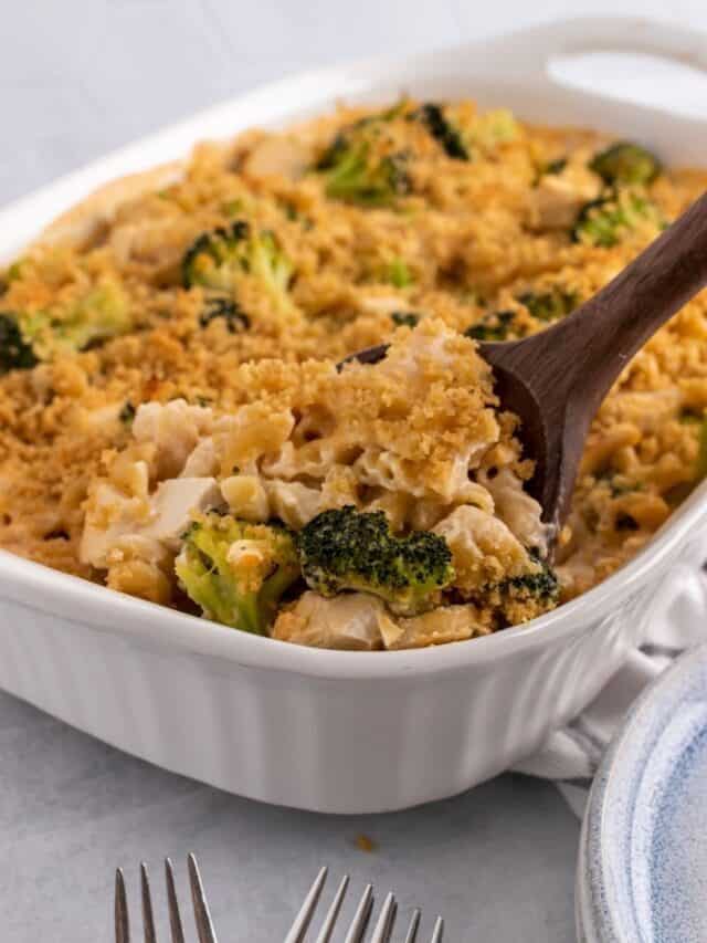 Chicken Broccoli Bake with Pasta