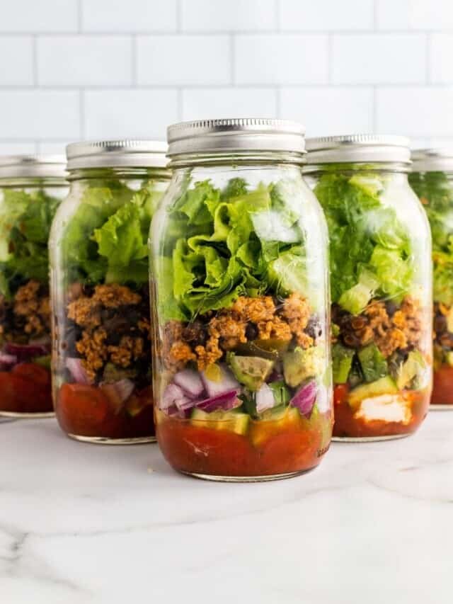 Healthy Taco Salad in a Jar