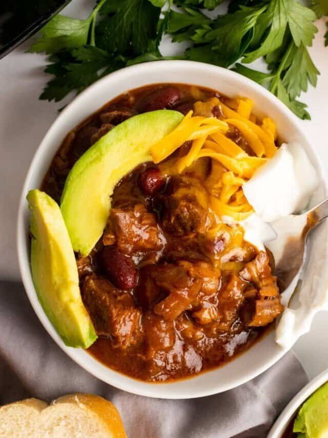 Stew Beef Chili (Chili Con Carne)