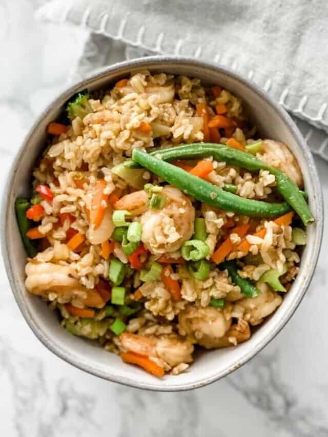 Healthy Shrimp Fried Rice