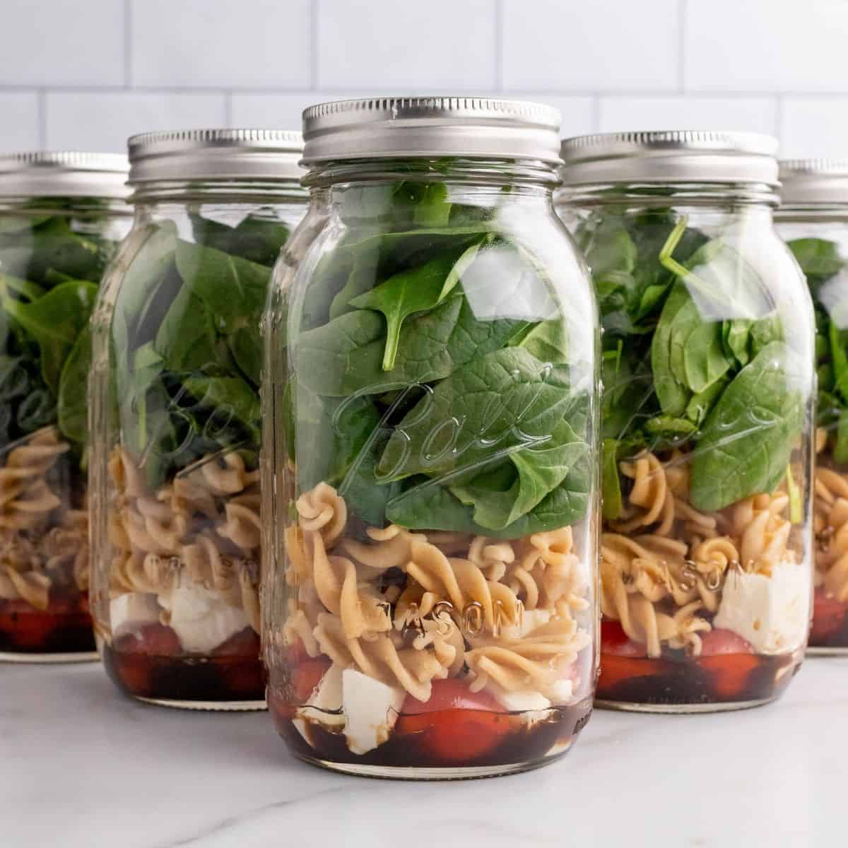 Protein Salad In a Jar - Organize Yourself Skinny