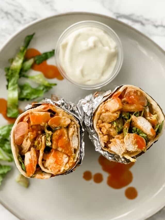 Healthy Buffalo Chicken Wrap Recipe