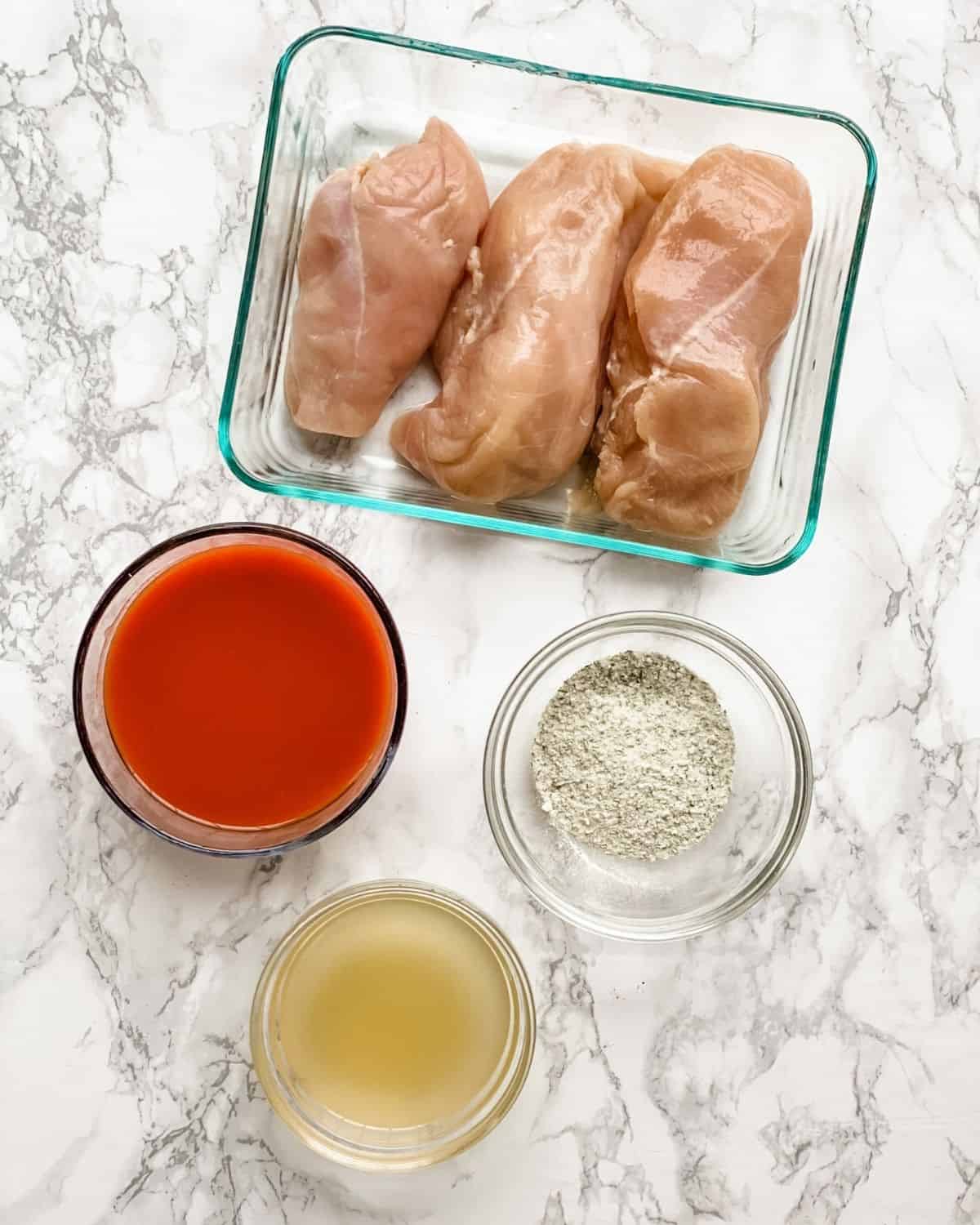 Slow Cooker Buffalo Chicken - One Happy Housewife