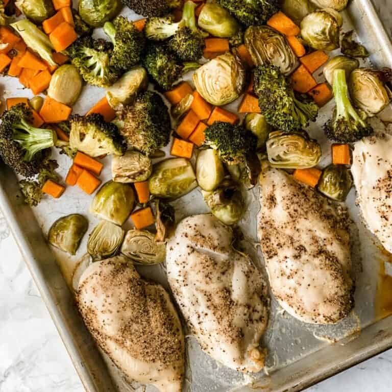 One Pan Chicken and Veggies - Organize Yourself Skinny