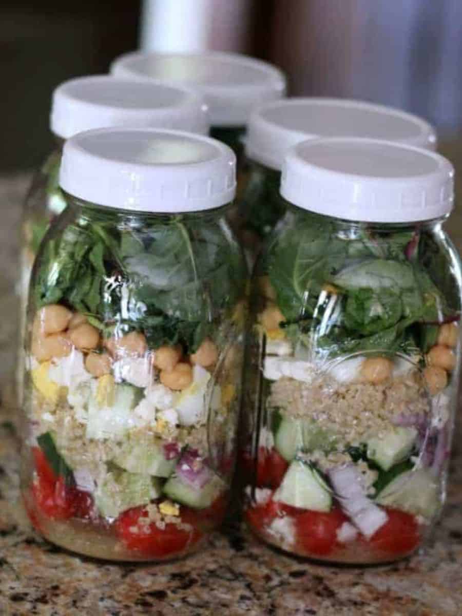 How to Layer a Mason Jar Salad Recipe! - Organize Yourself Skinny