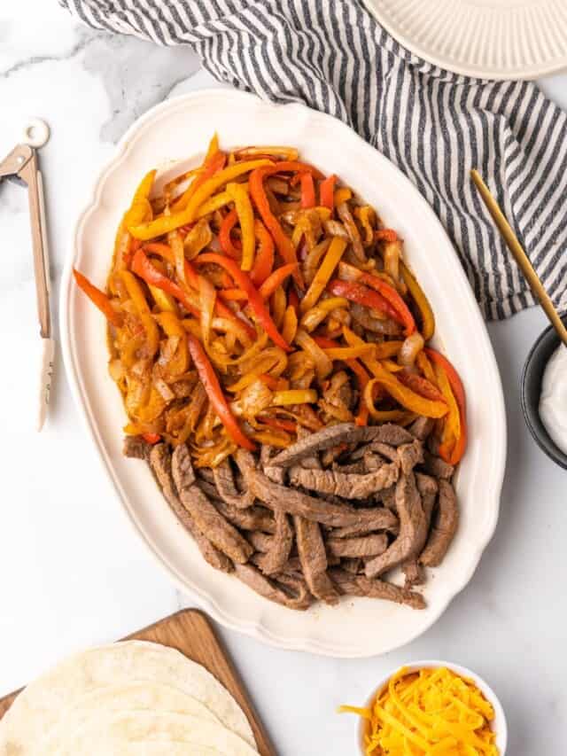 Flank Steak Fajitas - Organize Yourself Skinny