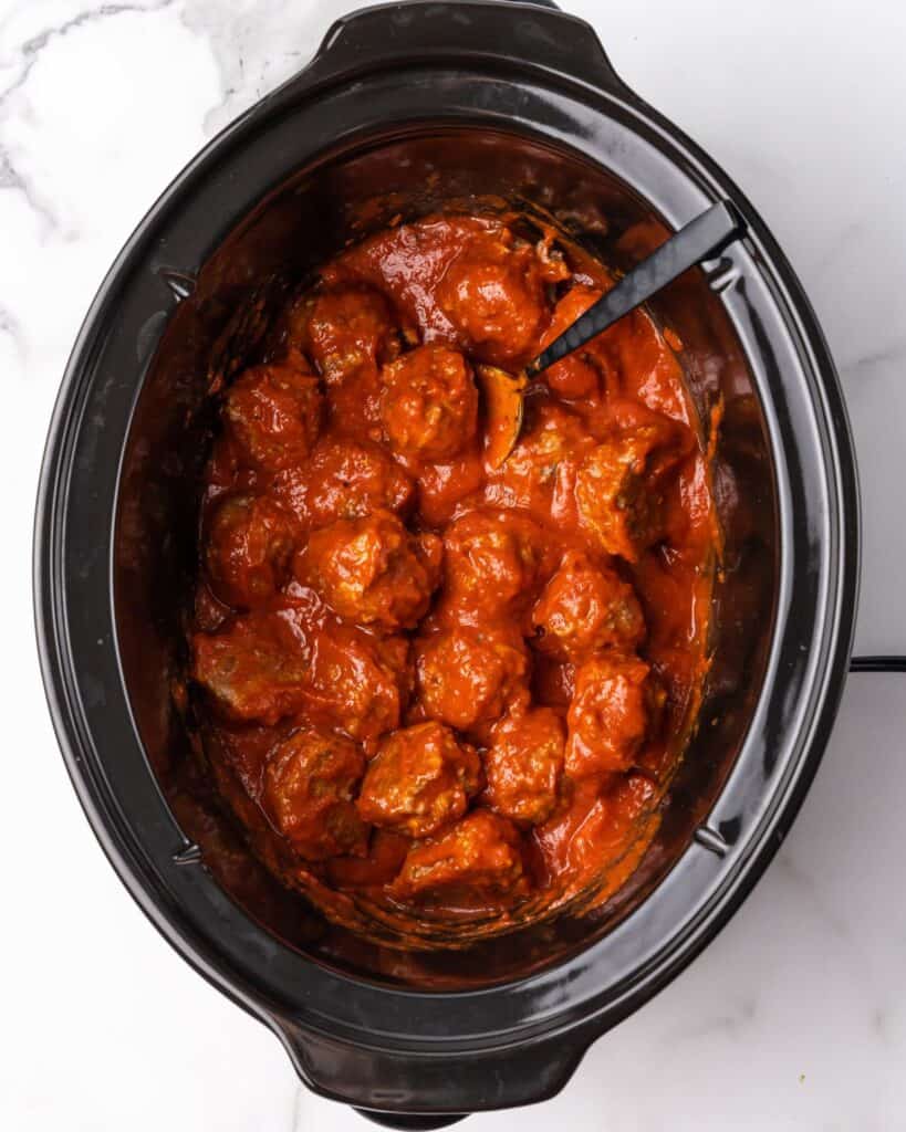 Slow Cooker Turkey Meatballs - Organize Yourself Skinny