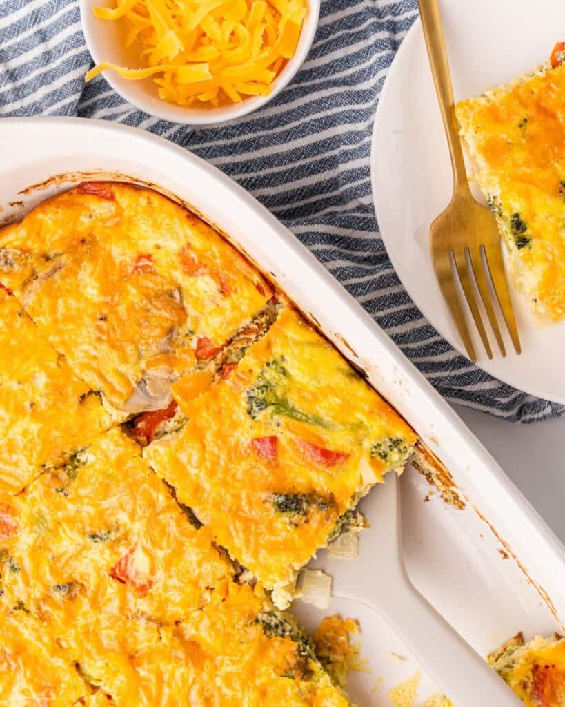 Vegetarian Breakfast Casserole - Organize Yourself Skinny