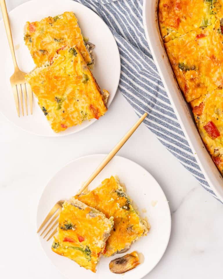 Vegetarian Breakfast Casserole - Organize Yourself Skinny