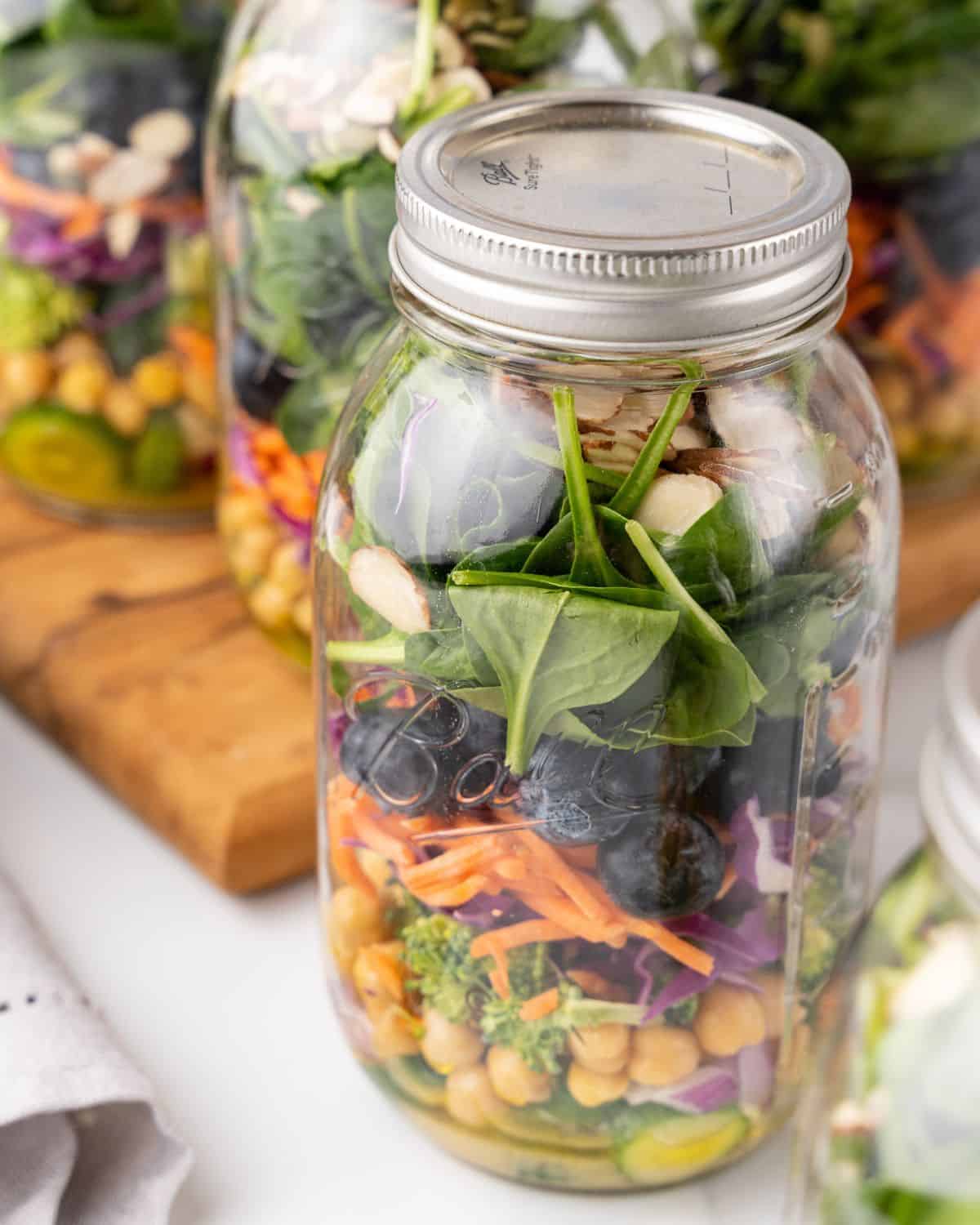 Paleo Roasted Cauliflower Mason Jar Salad (Dairy-Free + Vegan-Friendly) -  The Wooden Skillet